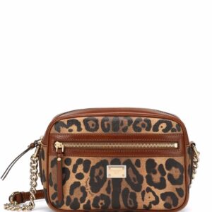 Dolce & Gabbana medium Crespo leopard-print crossbody bag