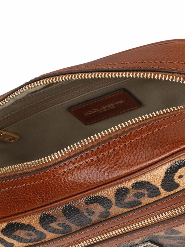 Dolce & Gabbana medium Crespo leopard-print crossbody bag - Image 5