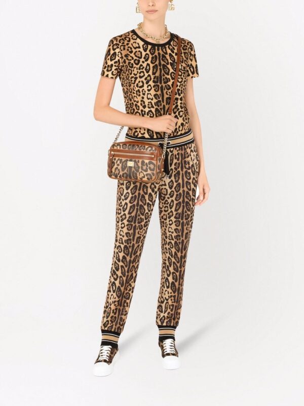 Dolce & Gabbana medium Crespo leopard-print crossbody bag - Image 2