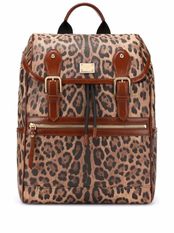 Dolce & Gabbana Crespo leopard-print backpack