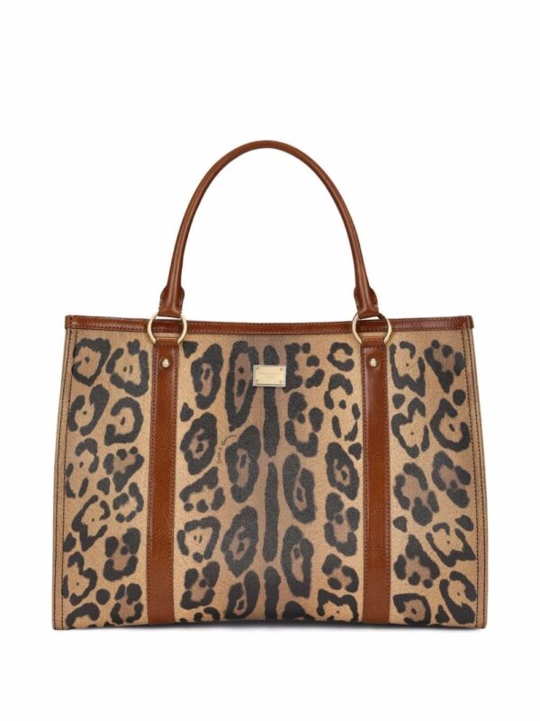 Dolce & Gabbana Crespo leopard-print tote bag