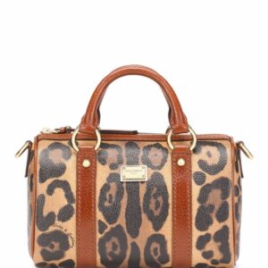 Dolce & Gabbana small Crespo leopard-print satchel bag