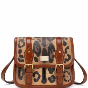Dolce & Gabbana small Crespo leopard-print messenger bag