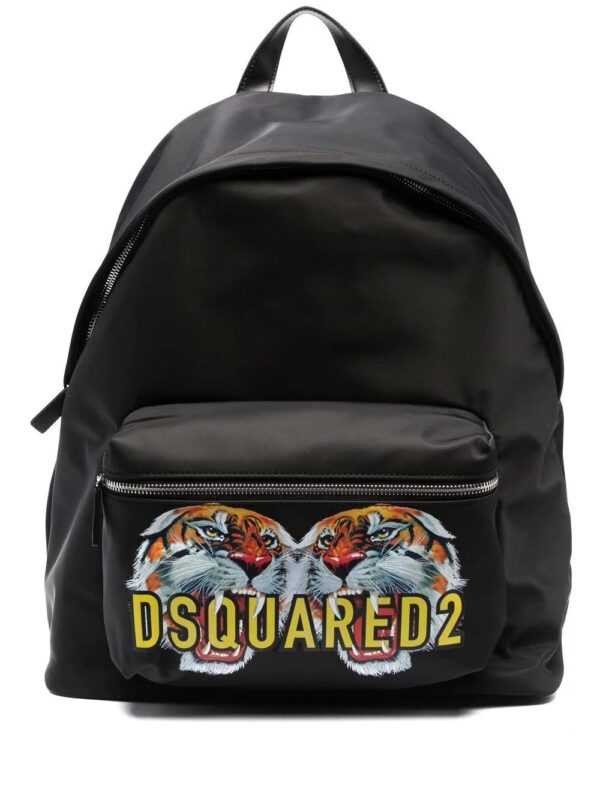 Dsquared2 tiger logo-print backpack