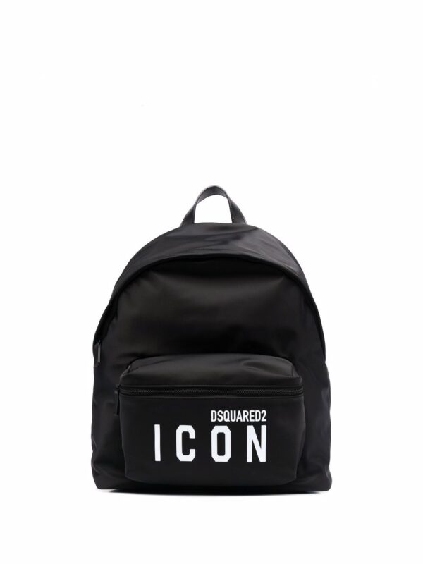 DSQUARED2 logo-print pocket backpack