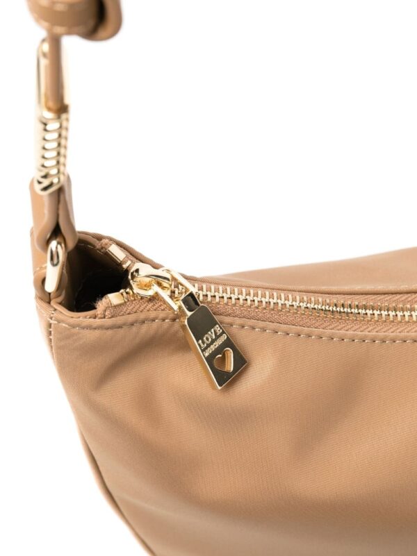 Love Moschino curved logo-letter shoulder bag - Image 5