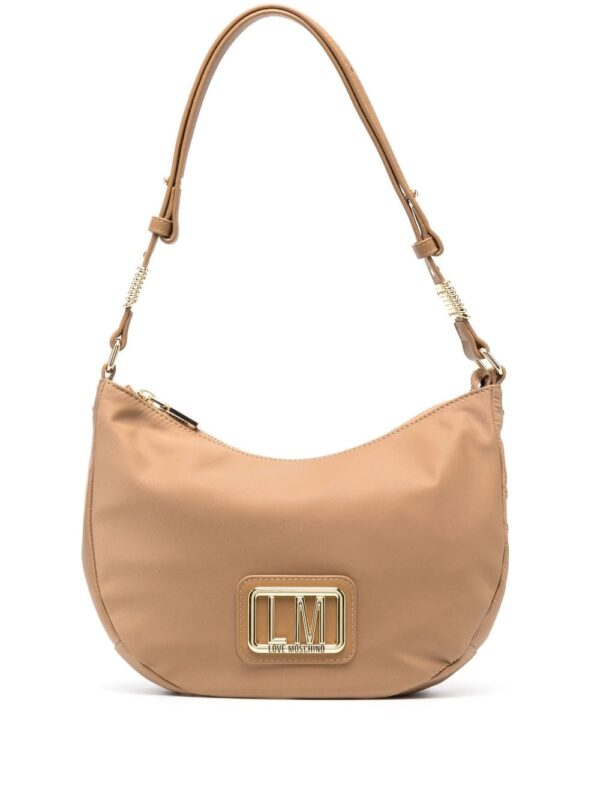 Love Moschino curved logo-letter shoulder bag