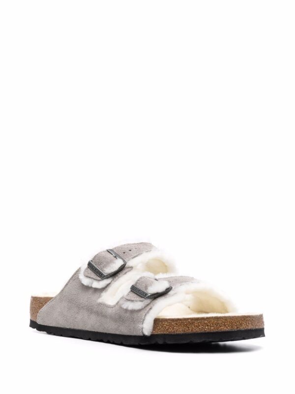 Birkenstock Arizona shearling suede sandals