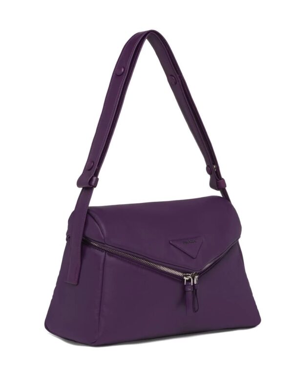 Prada  logo-patch front-flap shoulder bag - Image 3