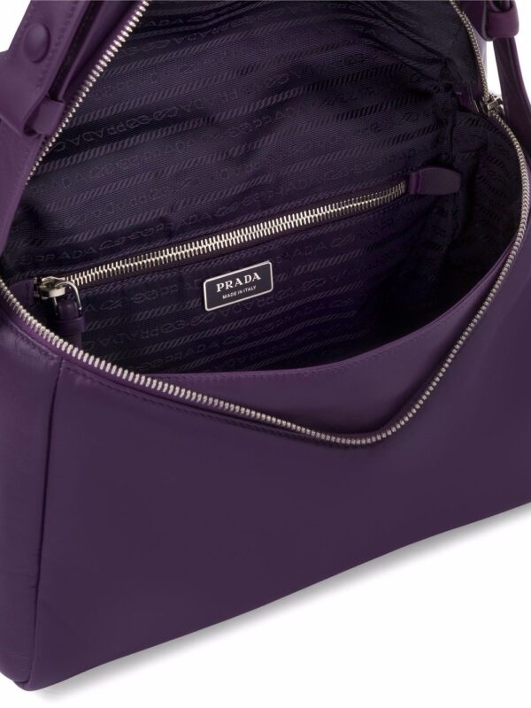 Prada  logo-patch front-flap shoulder bag - Image 4