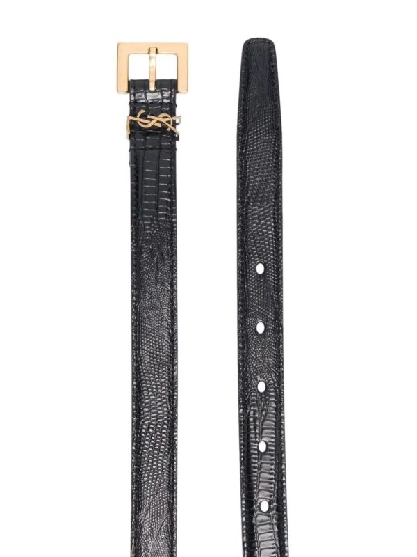 Saint Laurent  monogram leather belt - Image 2