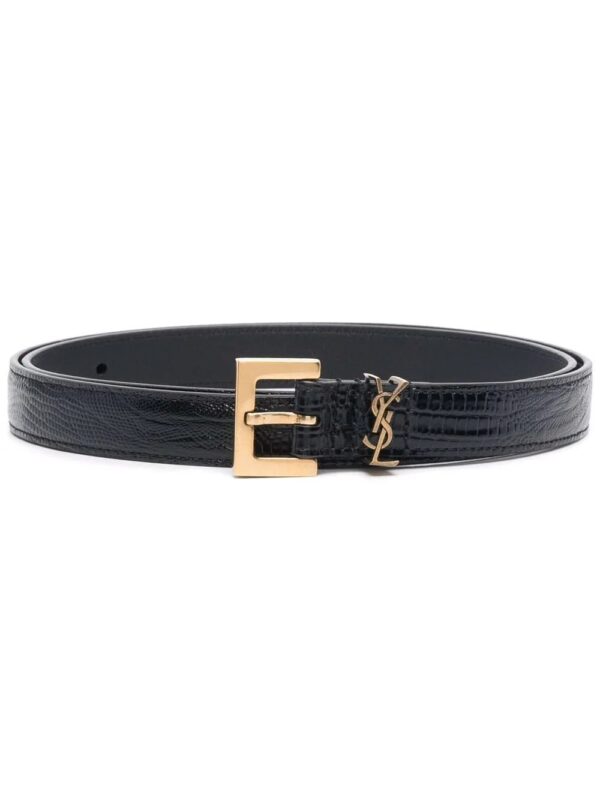 Saint Laurent  monogram leather belt