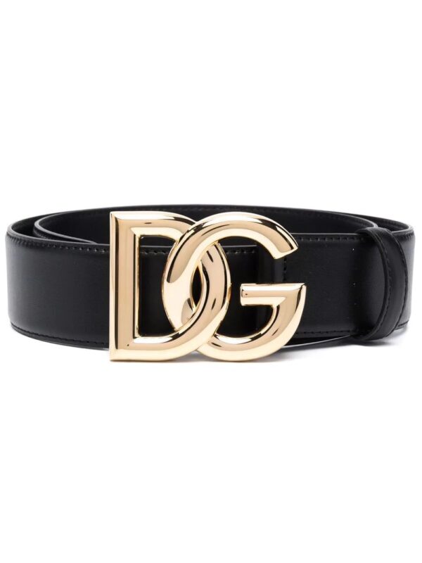Dolce & Gabbana  DG logo leather belt