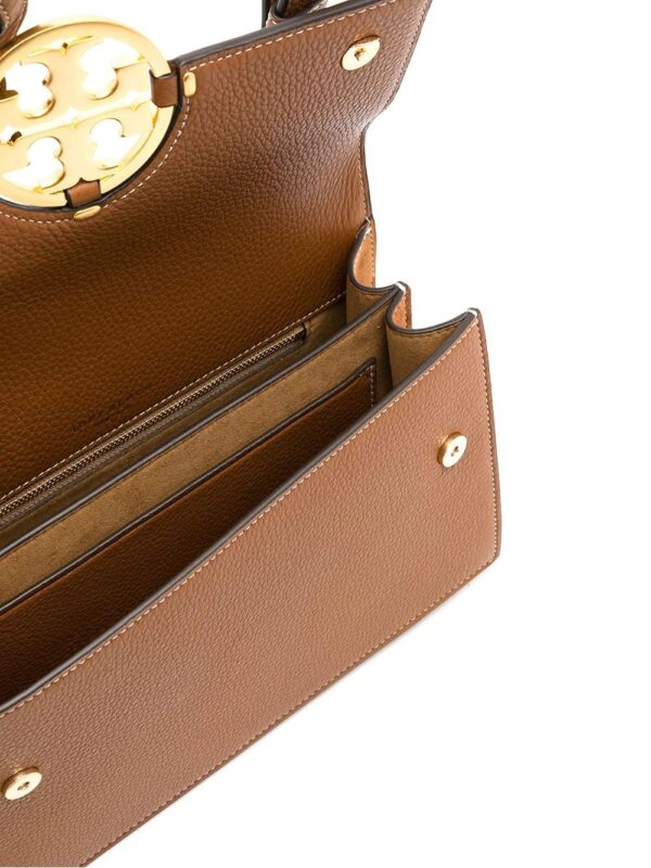 Tory Burch  logo-plaque leather shoulder bag - Image 4