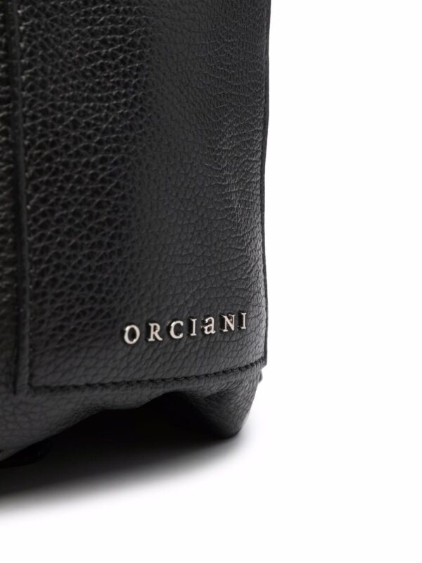 Orciani logo-plaque leather backpack - Image 4