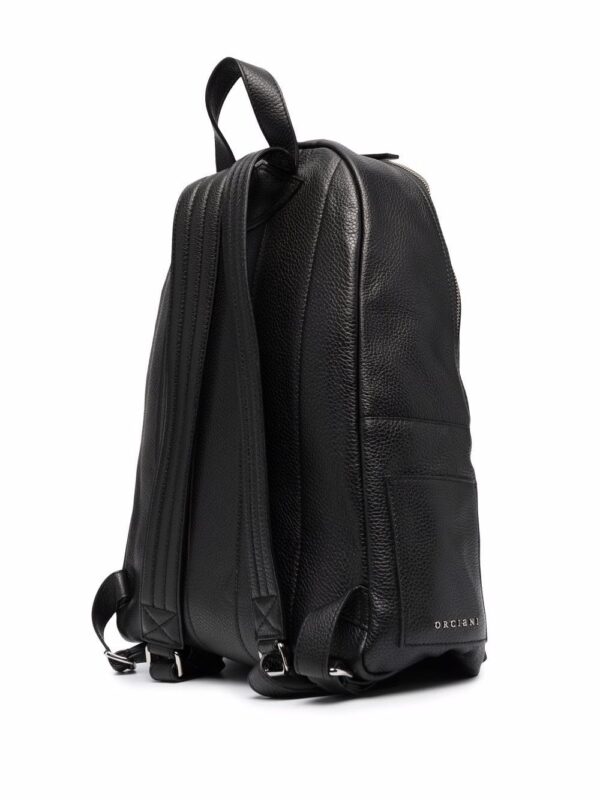 Orciani logo-plaque leather backpack - Image 3