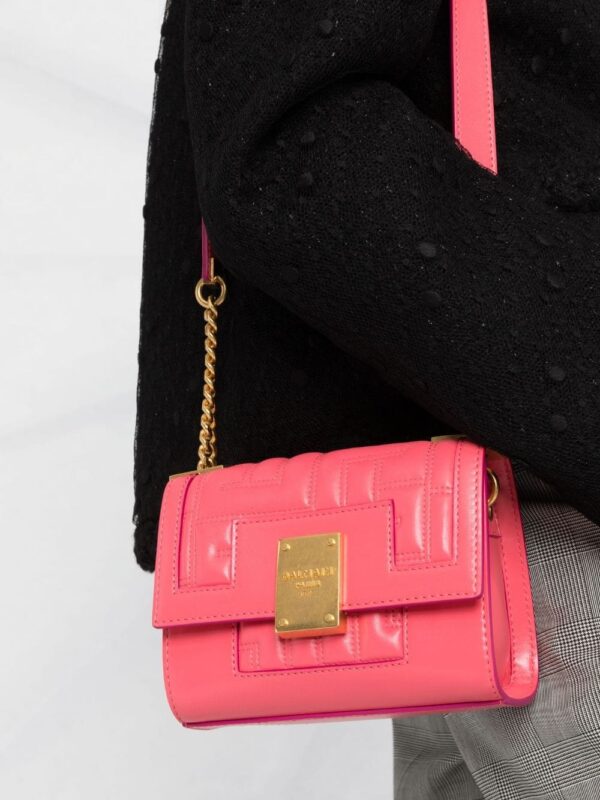Balmain small 1945 monogram quilted shoulder bag - Image 3
