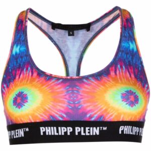 Philipp Plein  tie-dye logo-undebrand bra