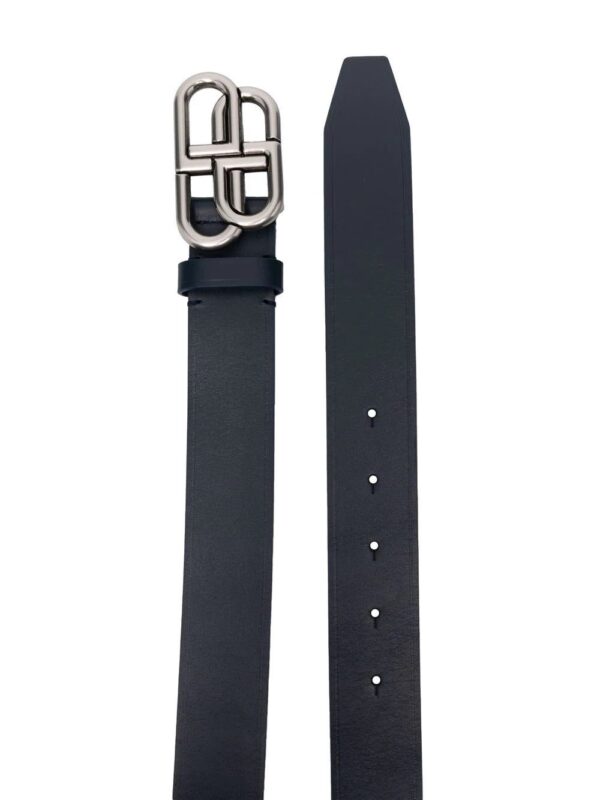 Balenciaga  logo-buckle leather belt - Image 2