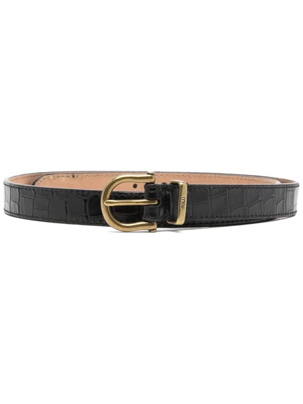 Polo Ralph Lauren  crocodile-embossed leather belt
