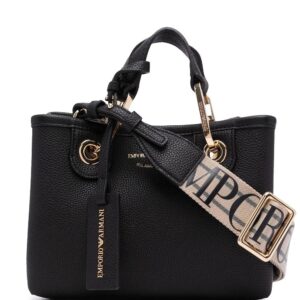 Emporio Armani embossed-logo tote bag