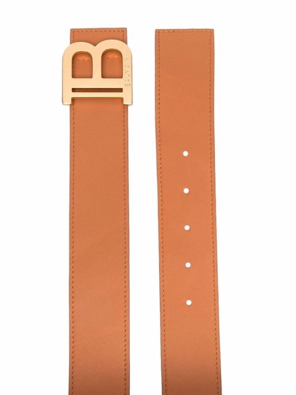 Balmain  logo-plaque leather belt - Image 2