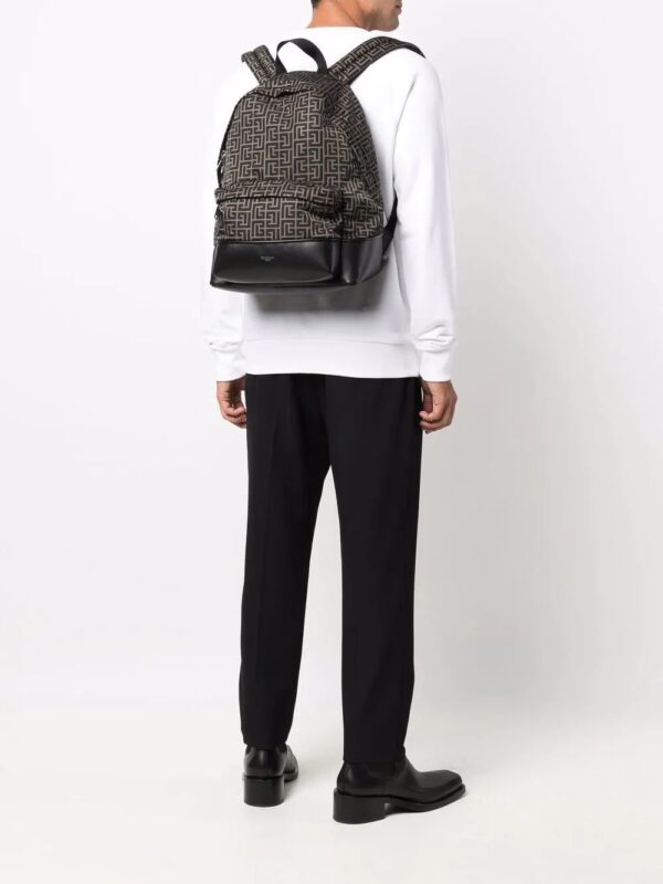 Balmain monogram print city backpack - Image 2