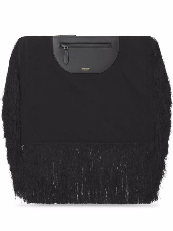 Burberry Olympia fringe-detail clutch bag