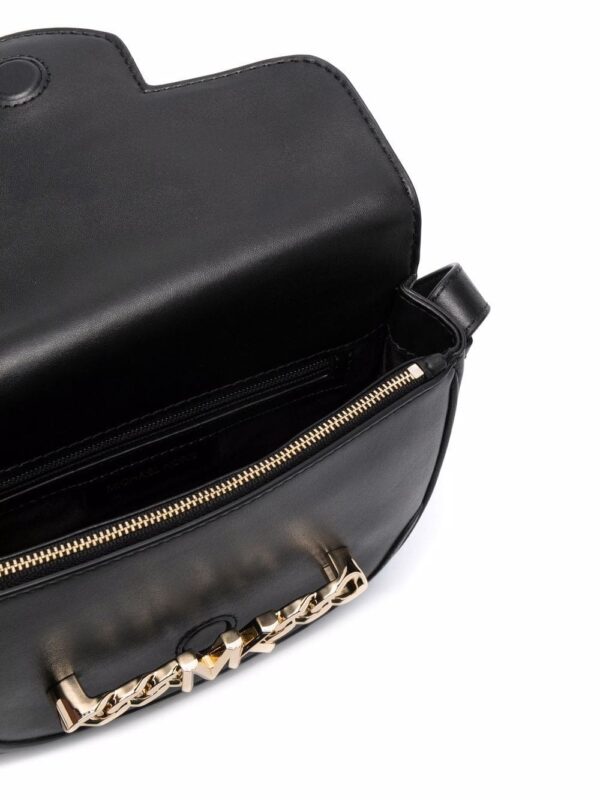 Michael Kors logo-chain leather crossbody bag - Image 5