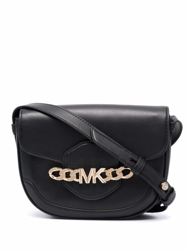 Michael Kors logo-chain leather crossbody bag
