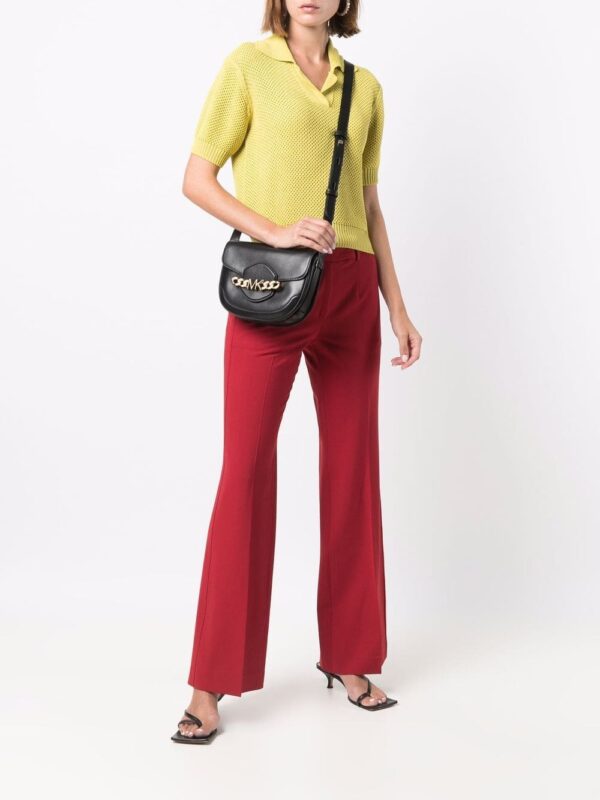 Michael Kors logo-chain leather crossbody bag - Image 2
