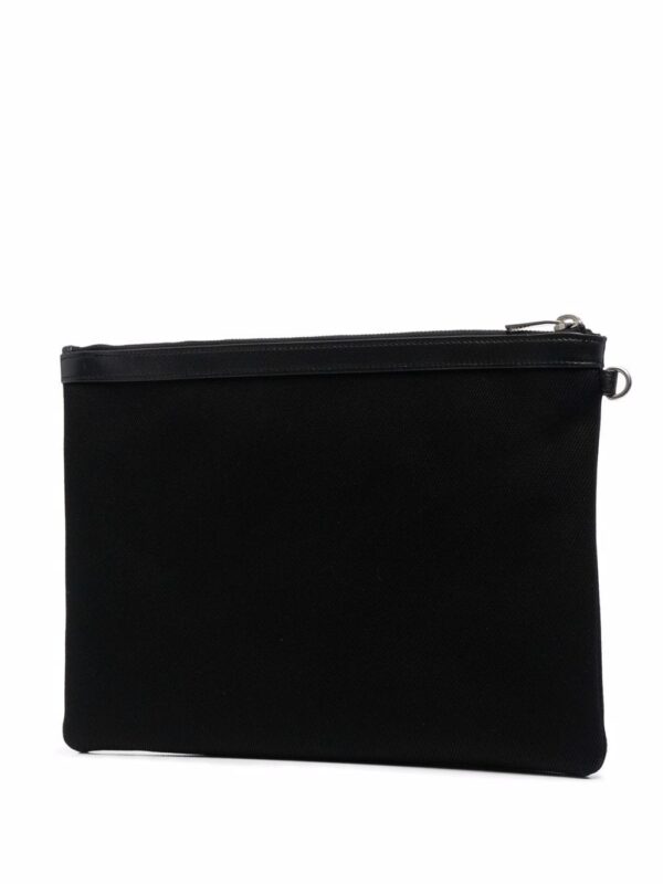 Saint Laurent  Rive Gauche logo-print clutch - Image 3