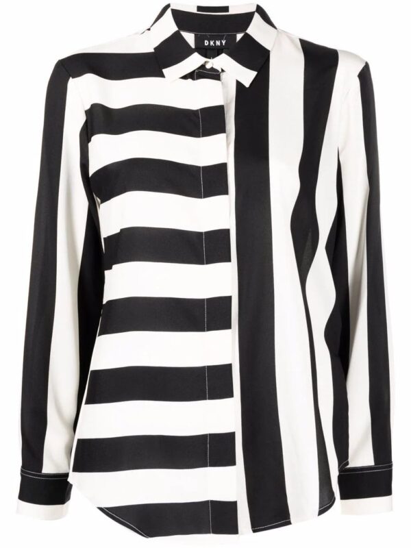 DKNY  striped print shirt