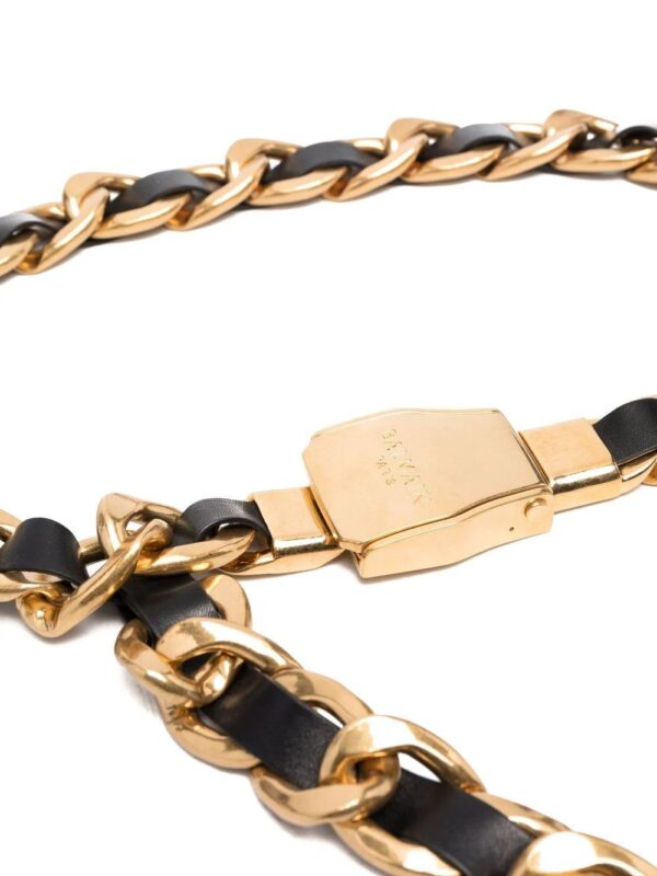 Balmain  leather chain belt - Image 2