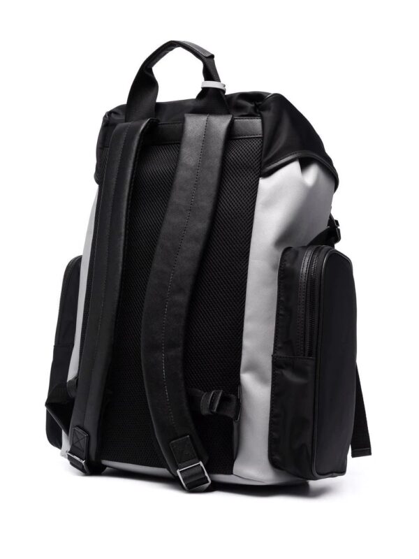 Emporio Armani logo-print two-tone backpack - Image 3