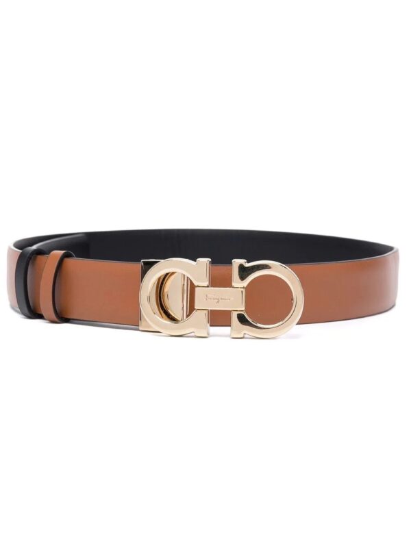 Ferragamo  logo-plaque leather belt