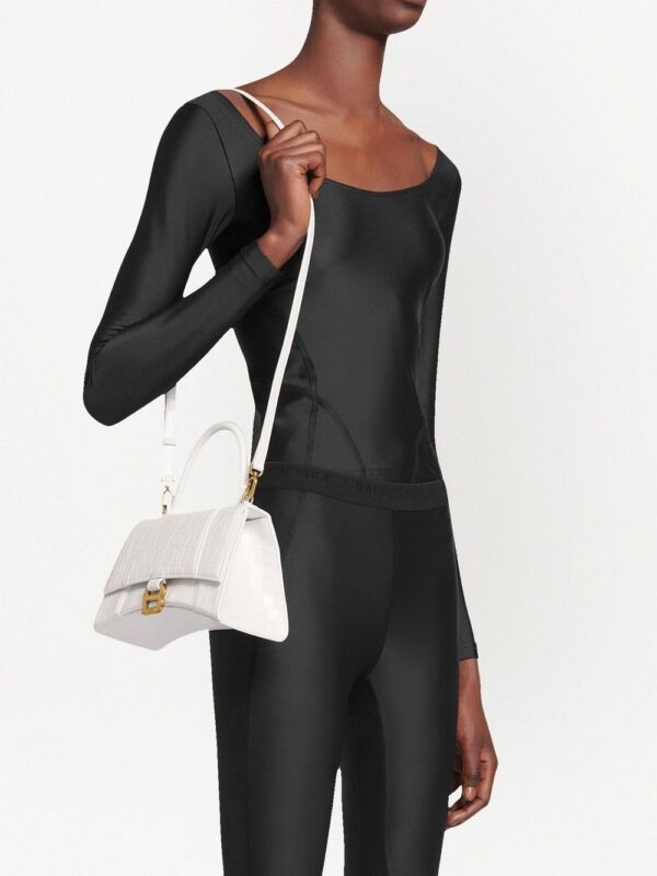 Balenciaga small Hourglass crocodile effect bag - Image 2