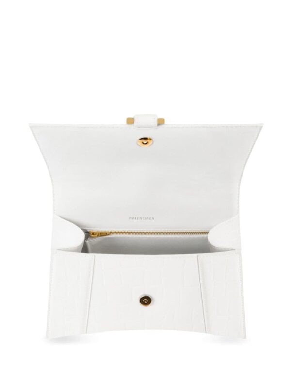 Balenciaga small Hourglass crocodile effect bag - Image 5