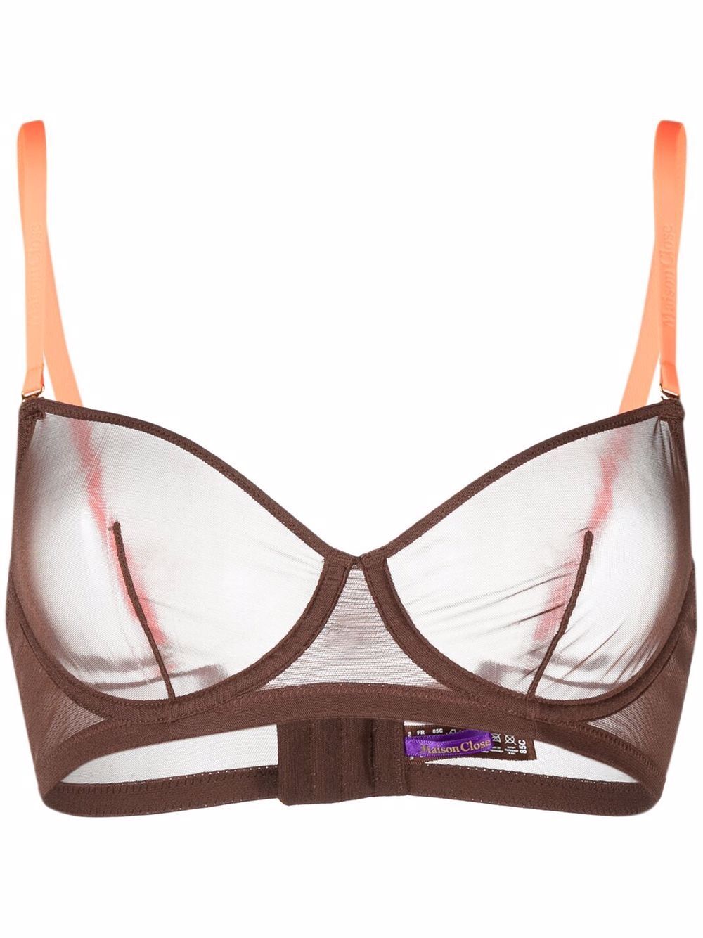 Maison Close mesh underwired bra
