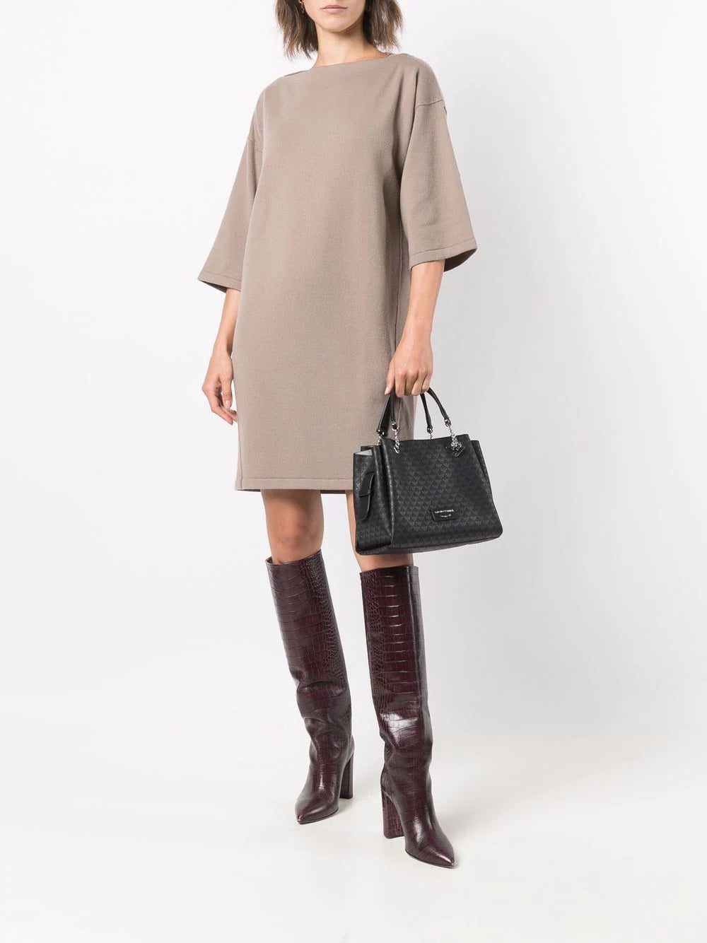 Emporio Armani monogram-print tote bag - Image 2