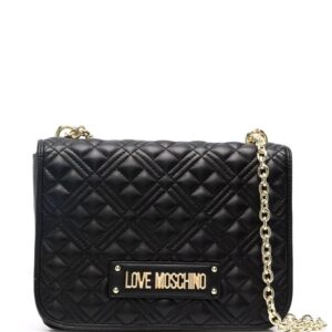 Love Moschino quilted logo shoulder bag