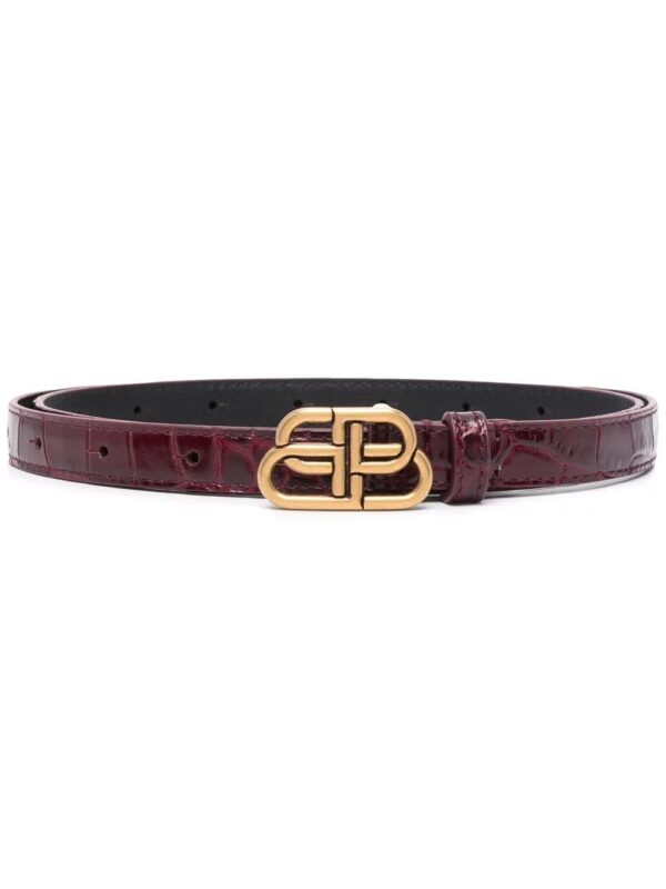 Balenciaga  logo-buckle belt