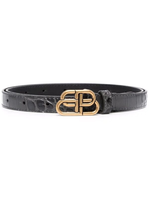 Balenciaga  logo-buckle belt