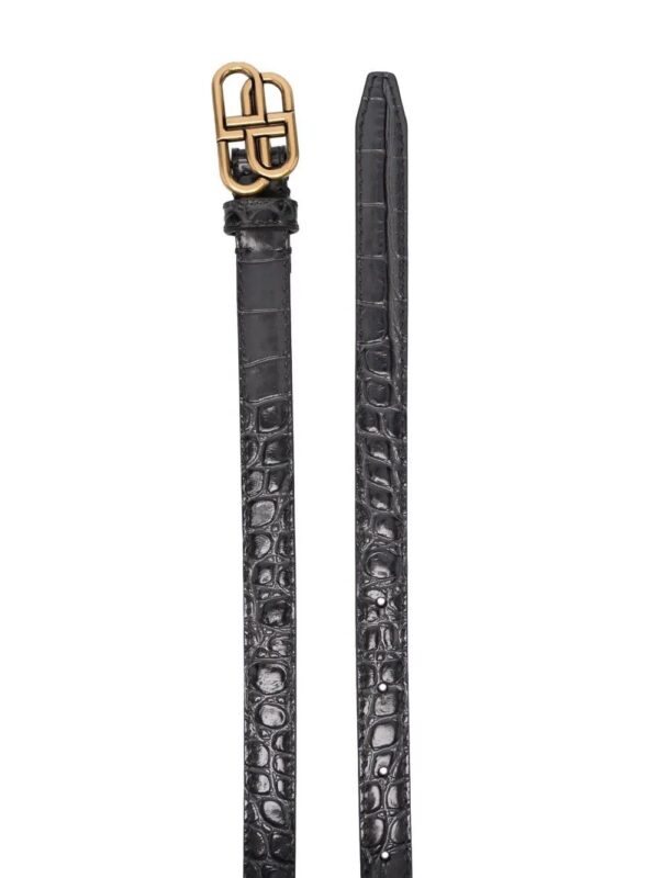 Balenciaga  logo-buckle belt - Image 2