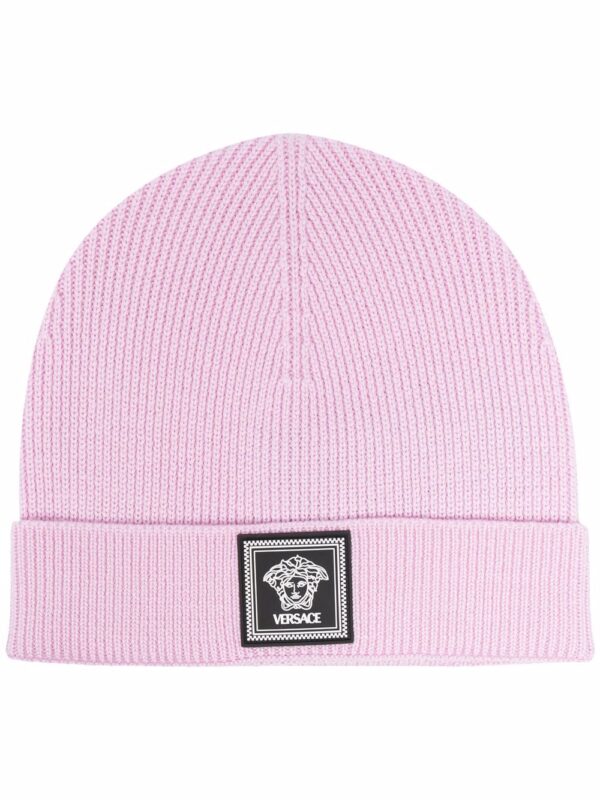 Versace Medusa wool ribbed beanie