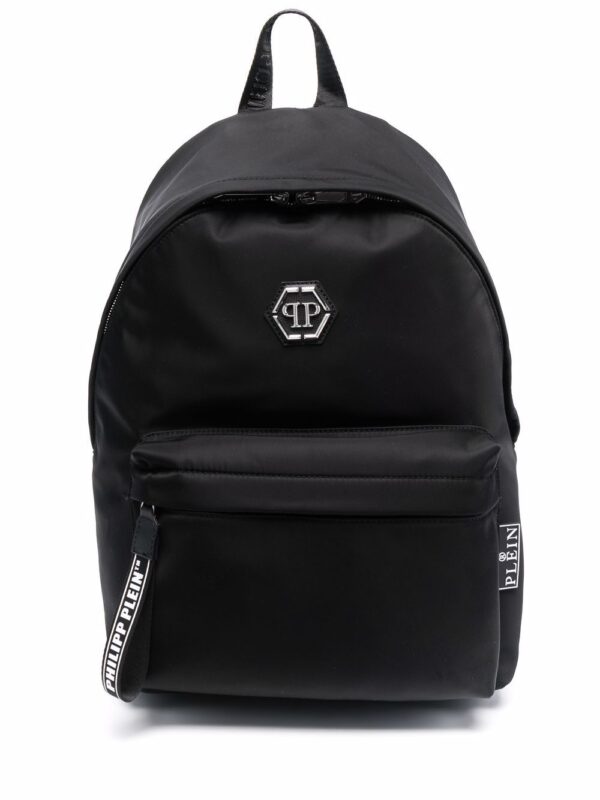 Phillip plein hexagon logo backpack