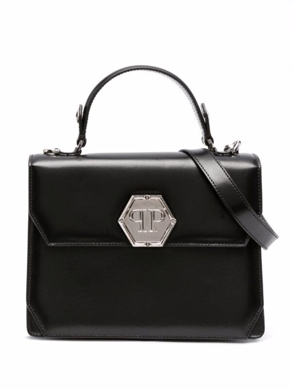 Philipp Plein hexagon logo tote bag