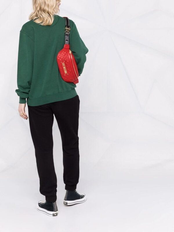 Love Moschino quilted logo plaque belt bag - Image 2