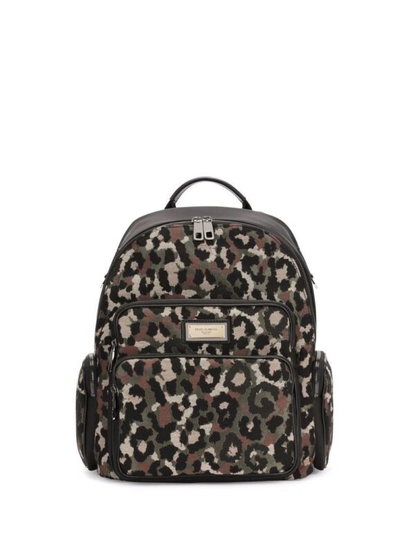 Dolce & gabbana  leopard-print backpack