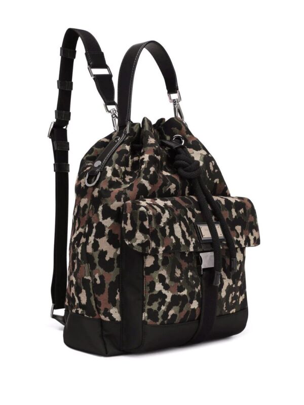 Dolce & gabbana  leopard-print drawstring backpack - Image 4